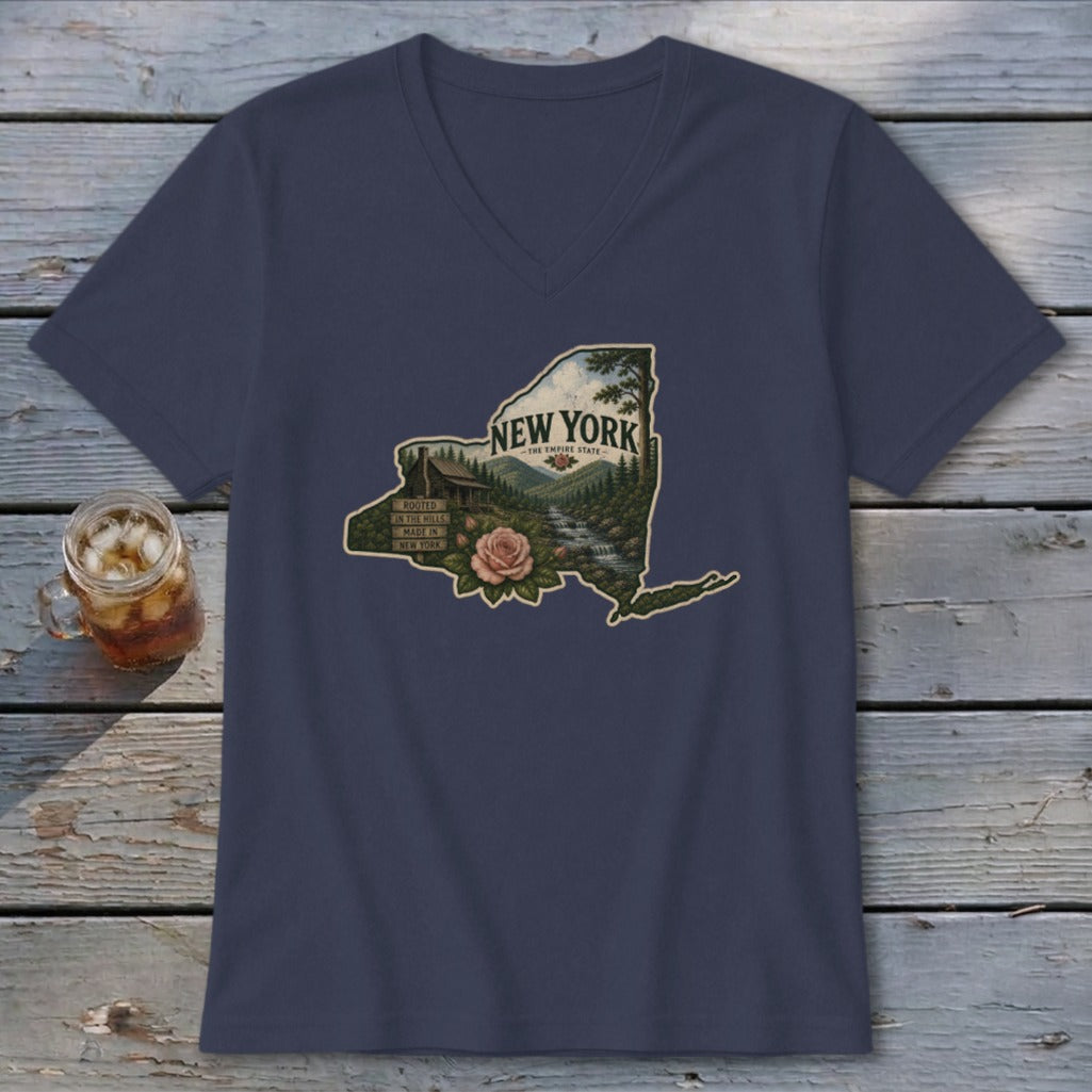 New York Homeplace Scene V-neck