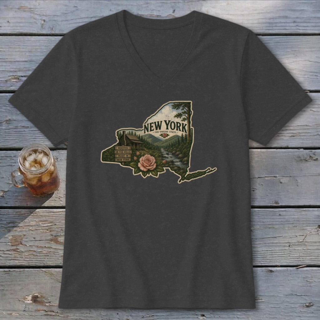 New York Homeplace Scene V-neck