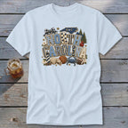 North Carolina Faux Chenille Fall Patch Classic Tee