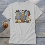 North Carolina Faux Chenille Fall Patch Classic Tee