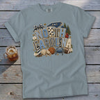 North Carolina Faux Chenille Fall Patch Signature Tee