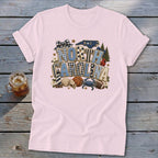 North Carolina Faux Chenille Fall Patch Softstyle Tee