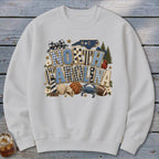 North Carolina Faux Chenille Fall Patch Sweatshirt