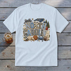 North Carolina Faux Chenille Fall Patch Youth Tee