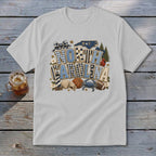 North Carolina Faux Chenille Fall Patch Youth Tee