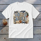 North Carolina Faux Chenille Fall Patch Youth Tee