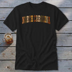 North Carolina Faux Embroidery Letters Classic Tee
