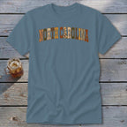 North Carolina Faux Embroidery Letters Classic Tee