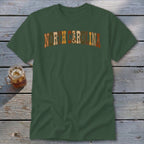 North Carolina Faux Embroidery Letters Classic Tee