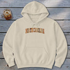 North Carolina Faux Embroidery Letters Hoodie