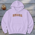 North Carolina Faux Embroidery Letters Hoodie