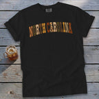 North Carolina Faux Embroidery Letters Signature Tee