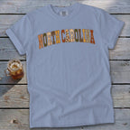 North Carolina Faux Embroidery Letters Signature Tee