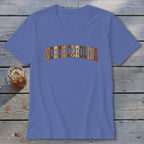 North Carolina Faux Embroidery Letters V-neck
