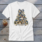 North Carolina Faux Patchwork Christmas Tree Classic Tee