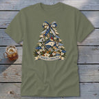 North Carolina Faux Patchwork Christmas Tree Classic Tee