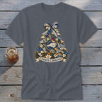 North Carolina Faux Patchwork Christmas Tree Classic Tee
