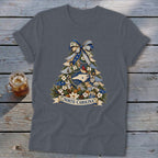 North Carolina Faux Patchwork Christmas Tree Softstyle Tee