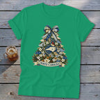 North Carolina Faux Patchwork Christmas Tree Softstyle Tee