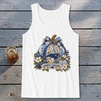 North Carolina Faux Patchwork Pumpkin Tank Top