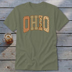 Ohio Faux Embroidery Letters Classic Tee