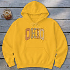 Ohio Faux Embroidery Letters Hoodie