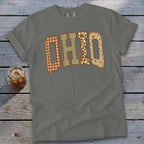 Ohio Faux Embroidery Letters Signature Tee