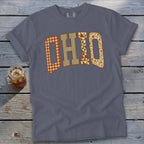Ohio Faux Embroidery Letters Signature Tee