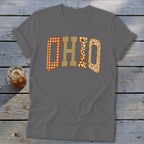 Ohio Faux Embroidery Letters Softstyle Tee