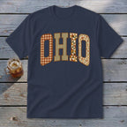 Ohio Faux Embroidery Letters Youth Tee