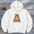 Ohio Faux Patchwork Christmas Tree Hoodie