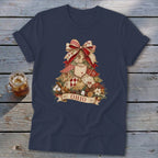 Ohio Faux Patchwork Christmas Tree Softstyle Tee