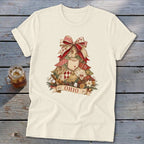Ohio Faux Patchwork Christmas Tree Softstyle Tee