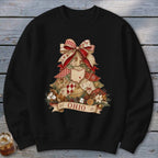 Ohio Faux Patchwork Christmas Tree Sweatshirt