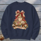 Ohio Faux Patchwork Christmas Tree Sweatshirt