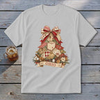 Ohio Faux Patchwork Christmas Tree Youth Tee