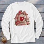Ohio Faux Patchwork Pumpkin Long Sleeve Tee