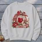 Ohio Faux Patchwork Pumpkin Sweatshirt