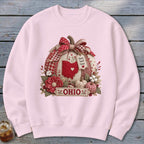 Ohio Faux Patchwork Pumpkin Sweatshirt