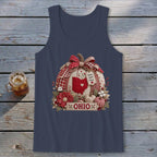 Ohio Faux Patchwork Pumpkin Tank Top
