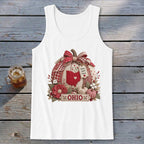 Ohio Faux Patchwork Pumpkin Tank Top