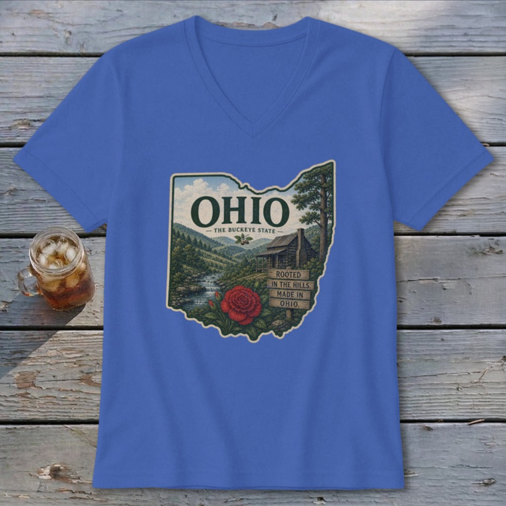 Ohio Homeplace Scene V-neck