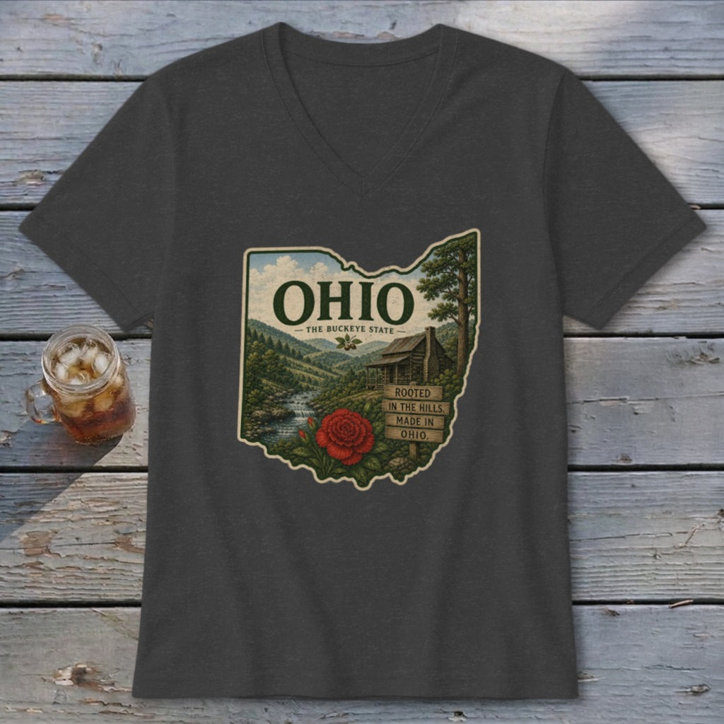 Ohio Homeplace Scene V-neck
