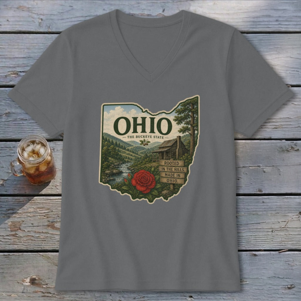 Ohio Homeplace Scene V-neck