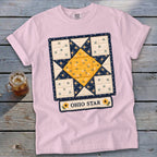 Ohio Star Faux Quilt Block Signature Tee