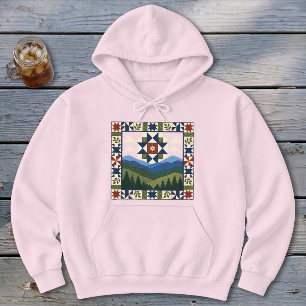 Patchwork Mountain Hoodie