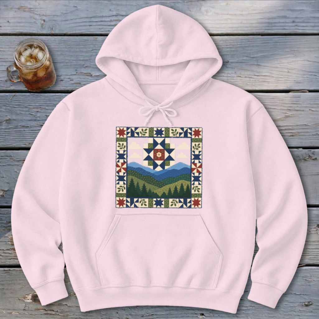 Patchwork Mountain Hoodie