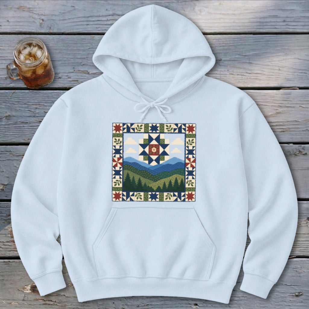 Patchwork Mountain Hoodie