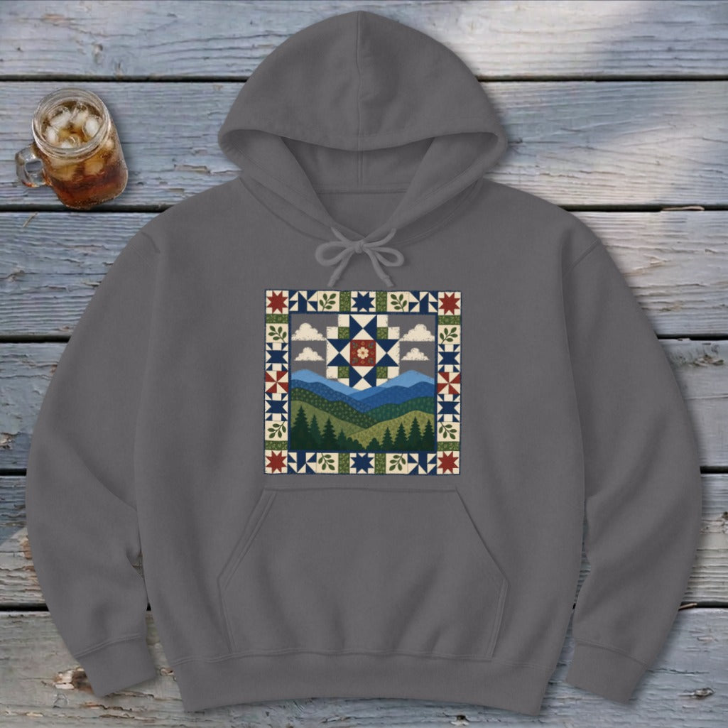 Patchwork Mountain Hoodie