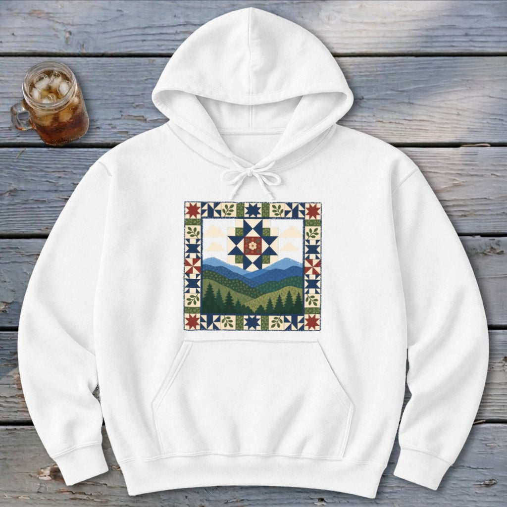 Patchwork Mountain Hoodie